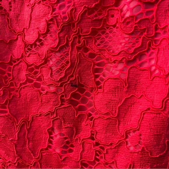 Red Orange Kate Spade Lace Dress Sleeveless Sz 8 - Picture 6 of 8